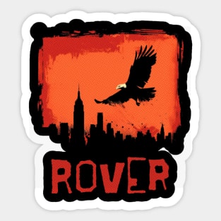 Rover the bald eagle Sticker